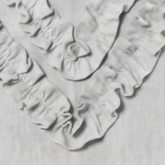 Long Ruffled Linen Night Dress 
Bust 40" – 41”
Waist 34" – 34¾”
Hips 43" – 44" - Picture 4 of 5